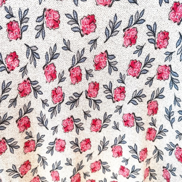 NWT Ann Taylor LOFT Pink Rose Floral Print Wool Blend Sweater Large - Picture 4 of 8